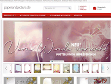 Tablet Screenshot of paperandpicture.de